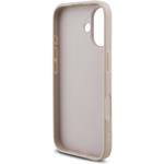 Guess PU 4G Metal Logo Strap kryt pre iPhone 17, ružový