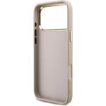 Guess PU 4G Metal Logo Strap kryt pre iPhone 18 Pro Max, ružový