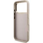 Guess PU 4G Metal Logo Strap kryt pre iPhone 18 Pro, ružový