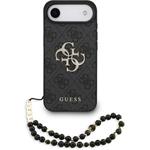 Guess PU 4G Metal Logo Strap kryt pre iPhone Air, čierny