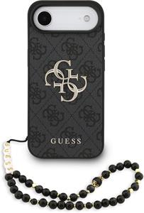 Guess PU 4G Metal Logo Strap kryt pre iPhone Air, čierny
