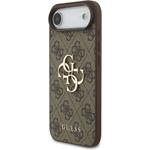 Guess PU 4G Metal Logo Strap kryt pre iPhone Air, hnedý