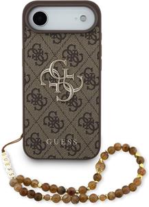Guess PU 4G Metal Logo Strap kryt pre iPhone Air, hnedý