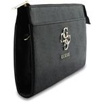 Guess PU 4G Metal Logo taška na telefón, čierna