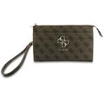 Guess PU 4G Metal Logo taška na telefón, hnedá