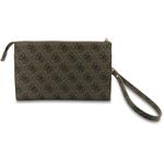 Guess PU 4G Metal Logo taška na telefón, hnedá