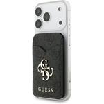Guess PU 4G Mirror MagSafe Cardslot peňaženka so stojanom, čierna