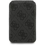 Guess PU 4G Mirror MagSafe Cardslot peňaženka so stojanom, čierna