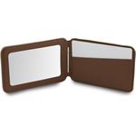 Guess PU 4G Mirror MagSafe Cardslot peňaženka so stojanom, hnedá