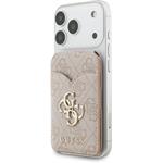 Guess PU 4G Mirror MagSafe Cardslot peňaženka so stojanom, ružová