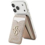 Guess PU 4G Mirror MagSafe Cardslot peňaženka so stojanom, ružová