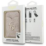 Guess PU 4G Mirror MagSafe Cardslot peňaženka so stojanom, ružová