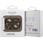 Guess PU 4G Peony Charm puzdro pre AirPods Pro 2, hnedý