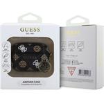 Guess PU 4G Peony Charm puzdro pre AirPods Pro, čierne