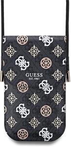 Guess PU 4G Peony Multicolor, taška na telefón, čierny