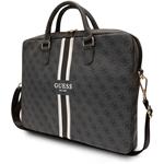 Guess PU 4G Printed Stripes taška pre notebook 15/16", čierna