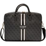 Guess PU 4G Printed Stripes taška pre notebook 15/16", čierna