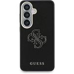 Guess PU 4G Resin Metal Logo kryt pre Samsung Galaxy S26+, čierny