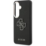 Guess PU 4G Resin Metal Logo kryt pre Samsung Galaxy S26, čierny
