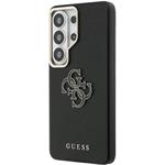 Guess PU 4G Resin Metal Logo kryt pre Samsung Galaxy S26 Ultra, čierny