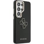 Guess PU 4G Resin Metal Logo kryt pre Samsung Galaxy S26 Ultra, čierny
