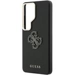 Guess PU 4G Resin Metal Logo kryt pre Samsung Galaxy S26 Ultra, čierny