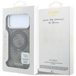Guess PU 4G Ring Stand MagSafe kryt pre iPhone 18 Pro, hnedý