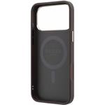 Guess PU 4G Ring Stand MagSafe kryt pre iPhone 18 Pro Max, hnedý