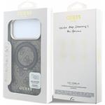 Guess PU 4G Ring Stand MagSafe kryt pre iPhone 18 Pro Max, hnedý
