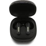 Guess PU 4G Script Logo ENC TWS, bezdrôtové slúchadlá, čierne