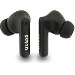 Guess PU 4G Script Logo ENC TWS, bezdrôtové slúchadlá, čierne