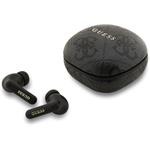 Guess PU 4G Script Logo ENC TWS, bezdrôtové slúchadlá, čierne