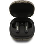 Guess PU 4G Script Logo ENC TWS, bezdrôtové slúchadlá, hnedé