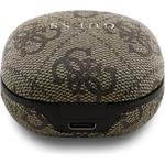 Guess PU 4G Script Logo ENC TWS, bezdrôtové slúchadlá, hnedé