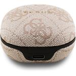 Guess PU 4G Script Logo ENC TWS, bezdrôtové slúchadlá, ružové