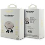 Guess PU 4G Script Logo ENC TWS, bezdrôtové slúchadlá, ružové