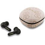 Guess PU 4G Script Logo ENC TWS, bezdrôtové slúchadlá, ružové