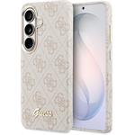 Guess PU 4G Script Metal Logo Magnetic kryt pre Samsung Galaxy S26, ružový