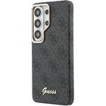 Guess PU 4G Script Metal Logo Magnetic kryt pre Samsung Galaxy S26 Ultra, čierny