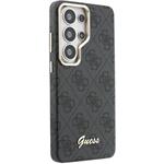 Guess PU 4G Script Metal Logo Magnetic kryt pre Samsung Galaxy S26 Ultra, čierny