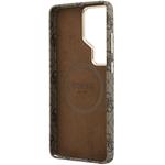 Guess PU 4G Script Metal Logo Magnetic kryt pre Samsung Galaxy S26 Ultra, hnedý