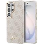 Guess PU 4G Script Metal Logo Magnetic kryt pre Samsung Galaxy S26 Ultra, ružový