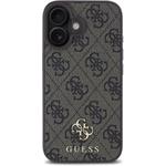 Guess PU 4G Small Metal Logo MagSafe kryt pre iPhone 16, hnedý