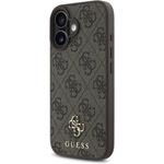 Guess PU 4G Small Metal Logo MagSafe kryt pre iPhone 16, hnedý