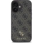Guess PU 4G Small Metal Logo MagSafe kryt pre iPhone 16 Plus, hnedý