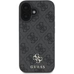 Guess PU 4G Small Metal Logo MagSafe kryt pre iPhone 16, sivý