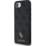 Guess PU 4G Small Metal Logo MagSafe kryt pre iPhone SE4, sivý