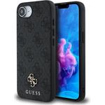 Guess PU 4G Small Metal Logo MagSafe kryt pre iPhone SE4, sivý