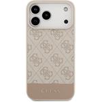 Guess PU 4G Stripe kryt pre iPhone 17 Pro Max, ružový