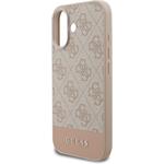 Guess PU 4G Stripe kryt pre iPhone 17, ružový